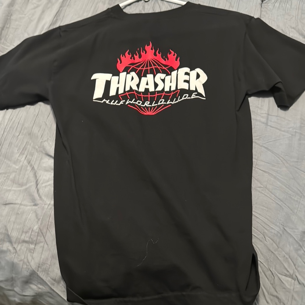 Thrasher Black Graphic T-Shirt